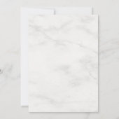 Élégant Marbre blanc Monogram Modèle tendance (Dos)