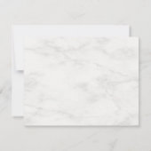 Élégant Marbre blanc Monogramme Modèle moderne (Dos)