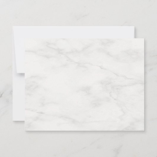 Élégant Marbre blanc Monogramme Modèle moderne (Dos)