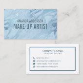 Elégant marbre bleu émeraude | CARTE DE VISITE (Devant / Derrière)