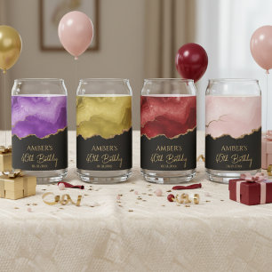 Élégant Marbre Doré Aquarelle Personnalisé