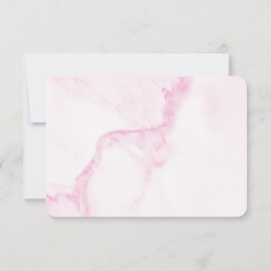 Elégant marbre rose RSVP (Dos)