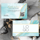 ÉLÉGANT Marbre Turquoise VOTRE Carte de visite DE 
