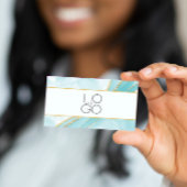 ÉLÉGANT Marbre Turquoise VOTRE Carte de visite DE 