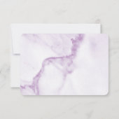 Élégant marbre violet RSVP (Dos)