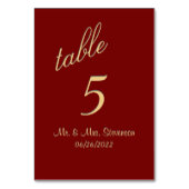 Elégant Marcella Numéro de table (Dos)