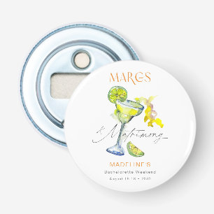 Elegant Margs & Huwelijk Bachelorette Weekend Button Flesopener