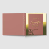 Elégant Mariage à huile florale livre d'or (Complet)