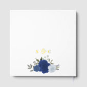 Élégant Mariage à huile Rose chic Boho bleu (Verso)