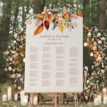 Élégant Mariage Alphabétique Automne