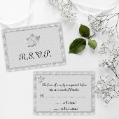 Élégant Mariage Argent Bells RSVP