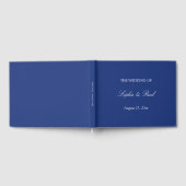 Elégant Mariage bleu foncé livre d'hôtes (Complet)