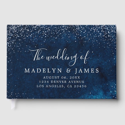 Élégant Mariage bleu marine (Recto)