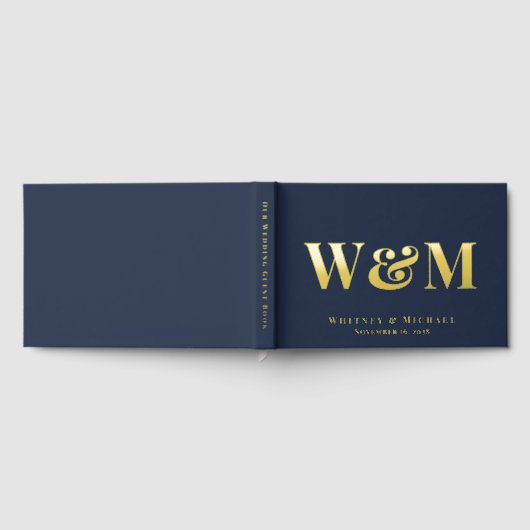 Élégant Mariage bleu marine Monogram (Complet)