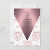 ÉLÉGANT MARIAGE BLUSH BELLS RSVP (Dos)