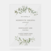 Elégant Mariage botanique Bienvenue (Recto)