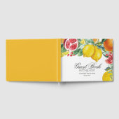 Élégant Mariage Botanique Citrus livre d'hôtes (Complet)