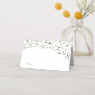 Elégant mariage campagnard fleuri rustique cartes