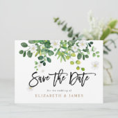 Élégant Mariage Campagnard Save The Date (Debout devant)