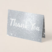 Elégant mariage Carte de remerciements de véritabl (Devant)