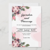 Elégant Mariage Carte d'invitation Couleur Design  (Devant)