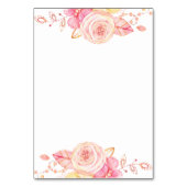 Elégant Mariage Cartes De Lieu Fleurs Et Perles (Dos)