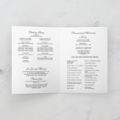 Élégant Mariage catholique Programme de Masse lati (Intérieur)
