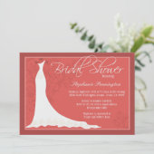 Élégant mariage chic habillé invitation de douche  (Debout devant)