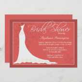 Élégant mariage chic habillé invitation de douche  (Devant / Derrière)