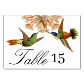 Élégant Mariage Colibri Numéro de table (Dos)