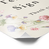 Élégant Mariage coloré personnalisé Poster (Coin)