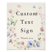 Élégant Mariage coloré personnalisé Poster (Devant)