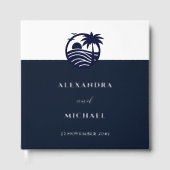 Elégant Mariage côtier de palmier blanc de marine (Recto)