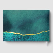 Élégant Mariage d'âge Turquoise & Or (Verso)