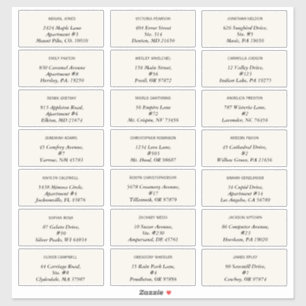 Elégant Mariage Daisy Étiquettes de adresse d'invi