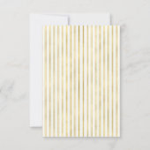 Elégant mariage d'ananas en or RSVP (Dos)