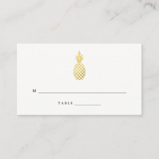 Elégant Mariage d'ananas Escort Cartes (Devant)