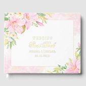 Élégant Mariage d'aquarelle de Monogramme Floral (Recto)