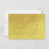 Elegant Mariage de anneaux or QR Code RSVP (Dos)