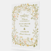 Élégant Mariage de cadre de verdure et de fleurs (Angle)