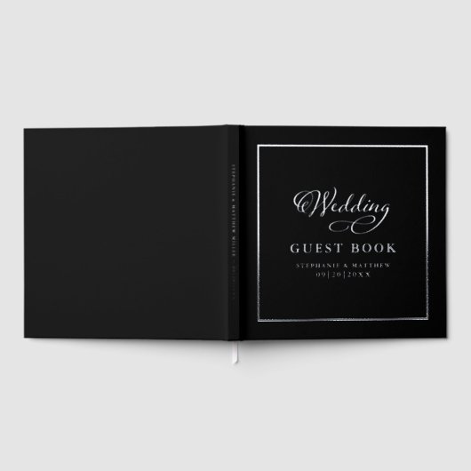 Élégant Mariage de calligraphie argentée Black Kee (Complet)