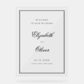 Élégant Mariage de calligraphie classique Bienvenu (Recto)