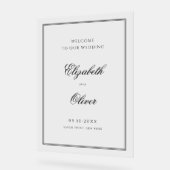 Élégant Mariage de calligraphie classique Bienvenu (Angle)