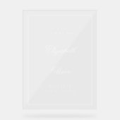 Élégant Mariage de calligraphie classique Bienvenu (Recto)