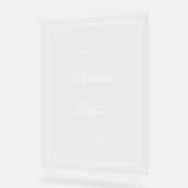 Élégant Mariage de calligraphie classique Bienvenu (Angle)
