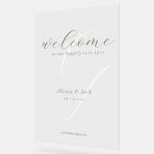 Élégant Mariage de calligraphie de bienvenue (Angle)