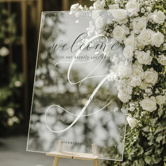 Élégant Mariage de calligraphie de bienvenue