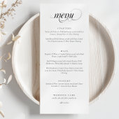 Élégant Mariage de calligraphie de menu