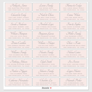 Élégant Mariage de calligraphie Étiquettes de adre