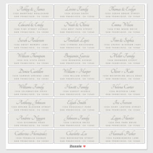 Élégant Mariage de calligraphie Étiquettes de adre